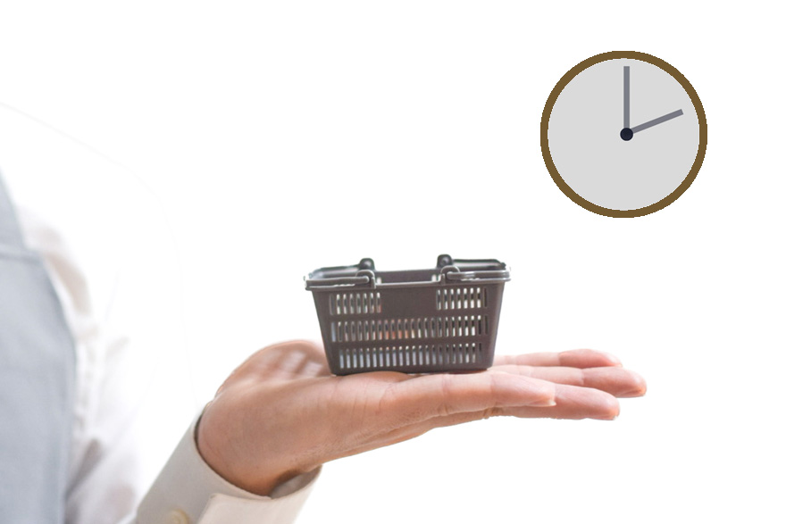 人の少ない時間を選ぶ