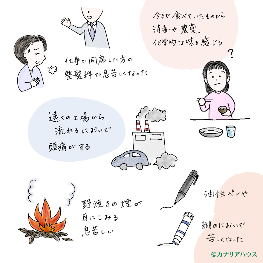 化学物質過敏症の症状2